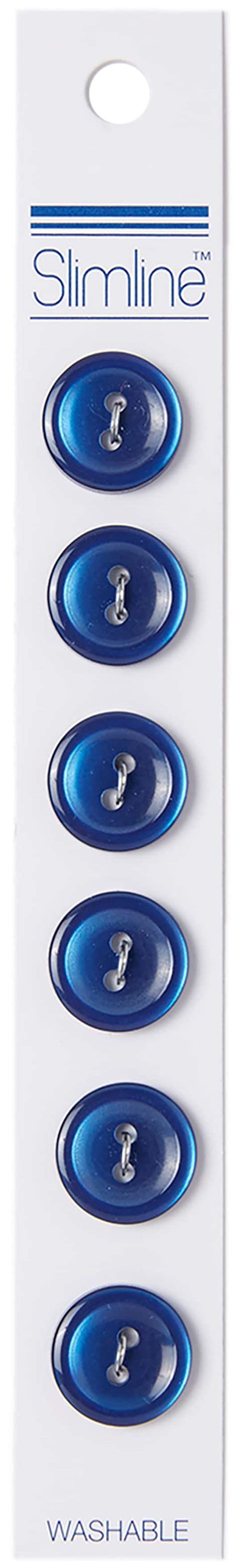 Slimline Buttons Navy 2 Hole V462  9/16"/13 mm
